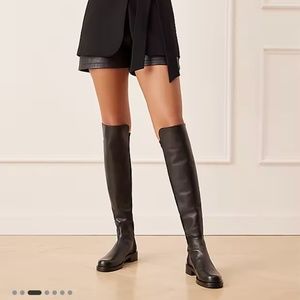 Stuart Weitzman Grey 5050 suede over the knee boots